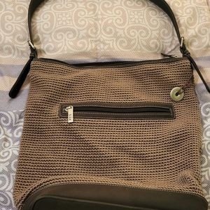 Sak womens crocheted hobo bag EUC